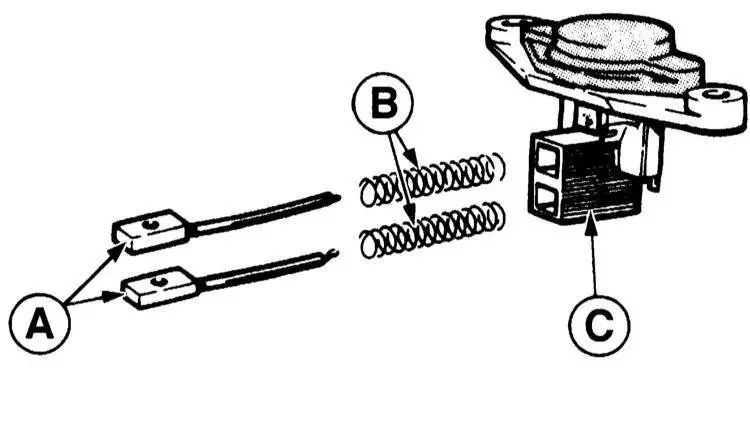 Проверить и заменить щетки генератора и регулятор напряжения Audi A3