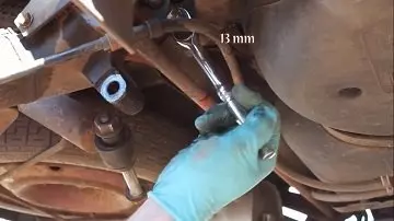 Снятие тормозного шланга Peugeot 206