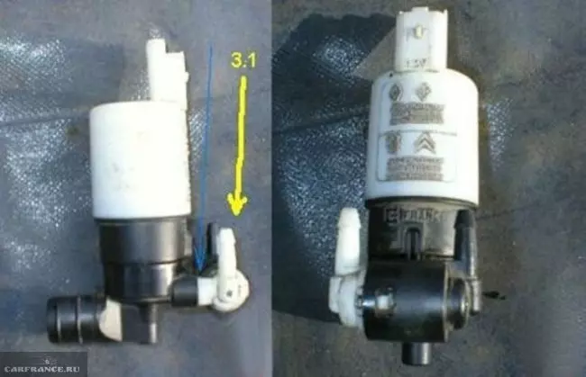 Отсоединение клапана от корпуса стиральной машины Peugeot 308
