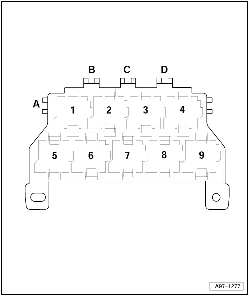 Блок-схема реле Audi A6 C6