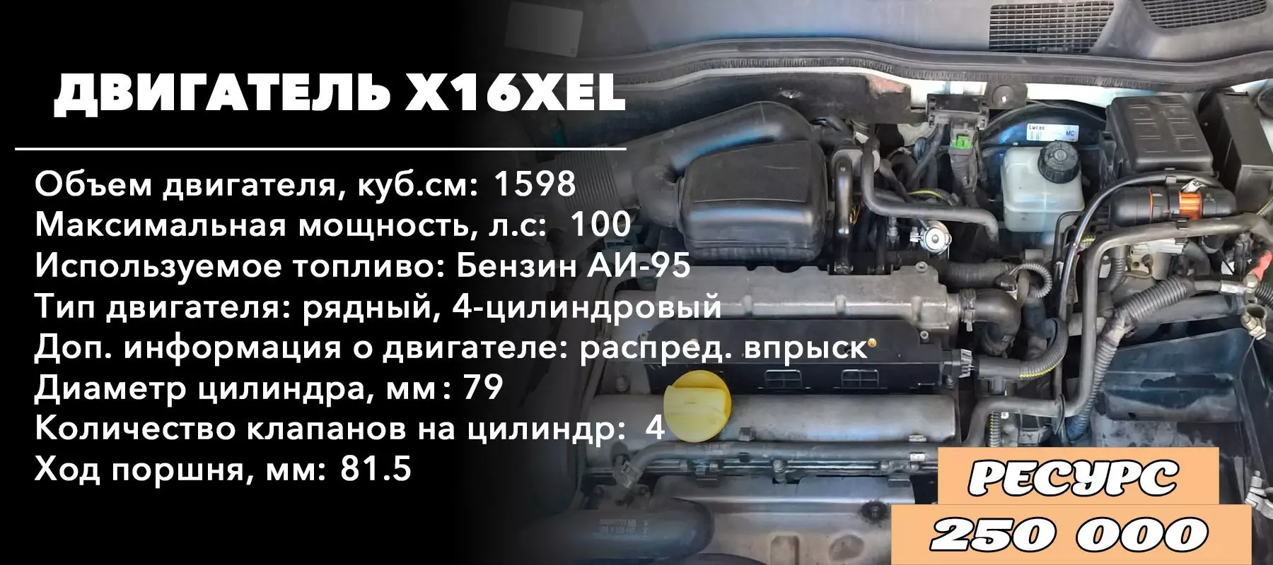 Ресурс двигателя Opel Zafira 1.6 - X16XEL