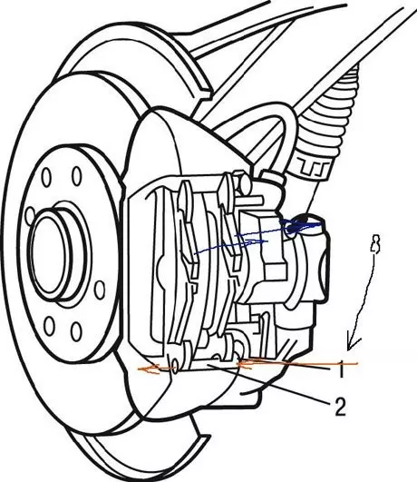 Замена тормозных колодок в автомобиле Peugeot 206