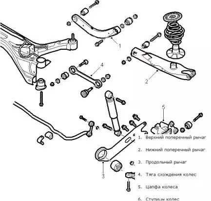 Опель вектра с 2008 года задняя подвеска схема