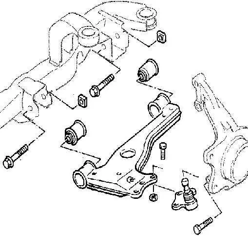 Схема передней подвески опель омега б