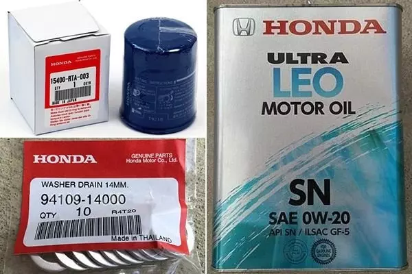 Как заменить моторное масло в Honda Fit